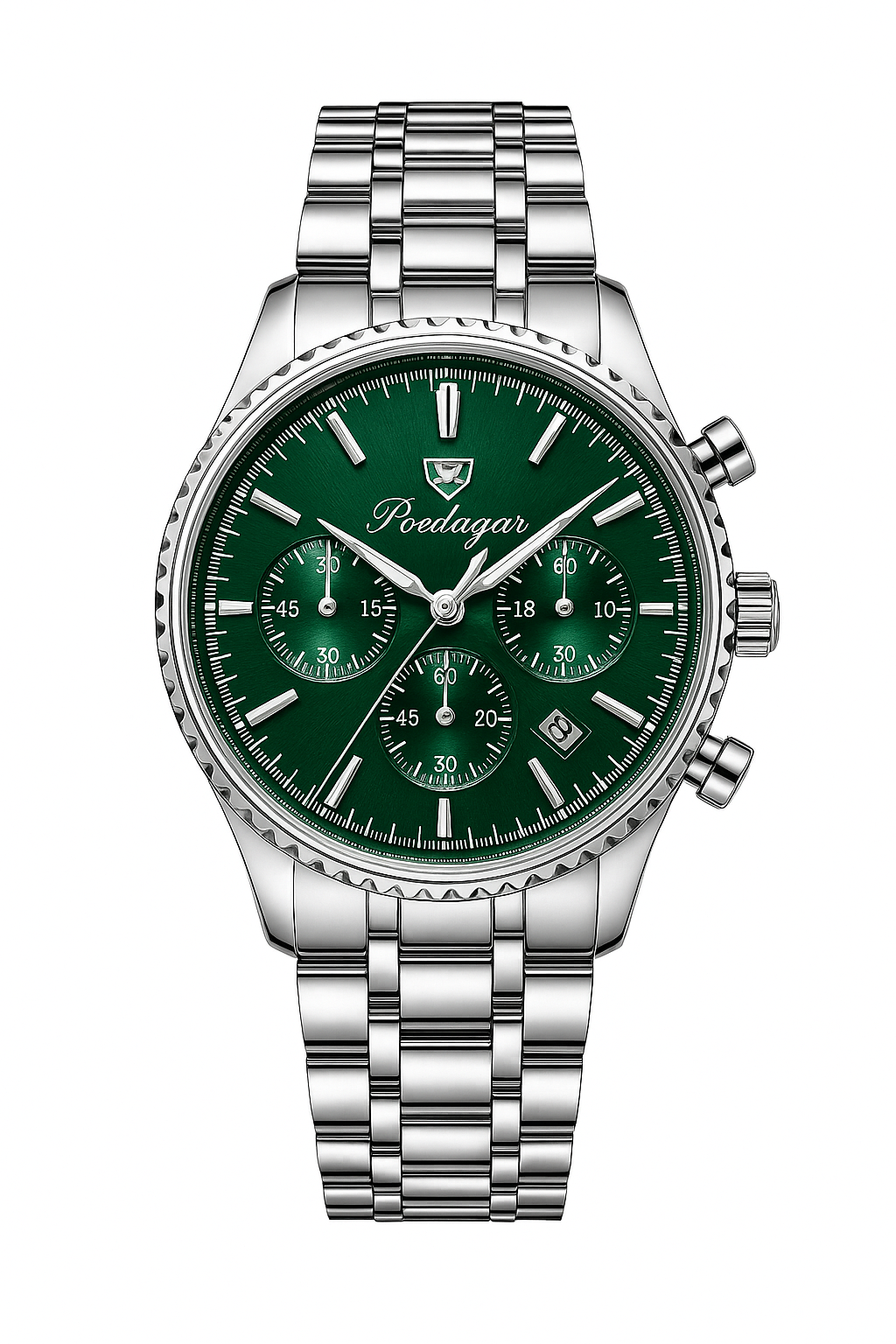 POEDAGAR Luxury Military Watch | Quartz Chronograph with Luminous Date